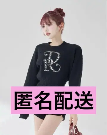 미사용 새상품 Darich DR 비쥬 볼륨 리브 니트탑 BLK