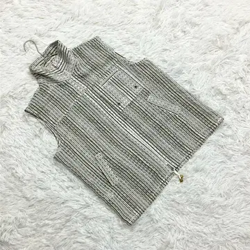 집업 시어 베스트 스탠드 카라 베스트 비침 스포티 캐주얼