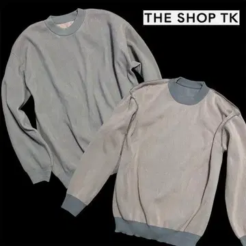 새상품 THE SHOP TK 다케오 키쿠치 리버서블 니트 XL 그레이