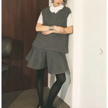 도노반 부클레 베스트 스커트 셋업 그레이 부클레 스커트