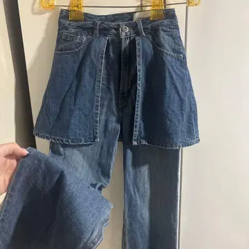 CAPUCIEUX LEMAGNE 데님 스커트 포함 청바지