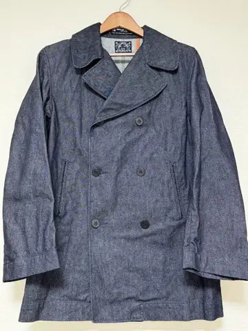 새상품 EVISU 데님 U.S.NAVY P코트 40