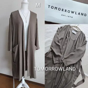 투모로우랜드 레이온 벨트 토퍼 코트