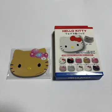 헬로키티 페이스 캔뱃지 일광화상