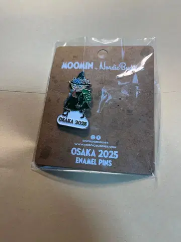 오사카 간사이 박람회 스너프킨 무민 핀 배지 OSAKA EXPO 2025