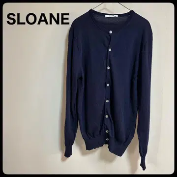 SLOANE 슬로우 가디건 울 100 네이비 사이즈 3