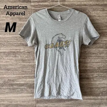 American Apparel 그레이 반팔 티셔츠 M 슬림핏