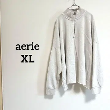 aerie 하프 지퍼 트레이닝복 XL 그레이