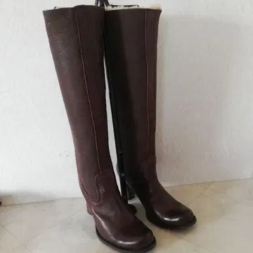 새상품급!! HIPS 힙스 천연 가죽 보아 롱 부츠 35.5