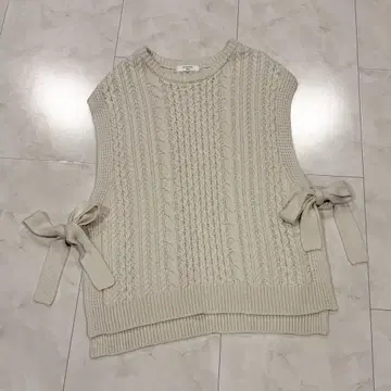 Samansa Mos2 blue 니트 베스트