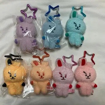 BT21 COOKY 5주년 레인보우 컬러 마스코트 쿠키