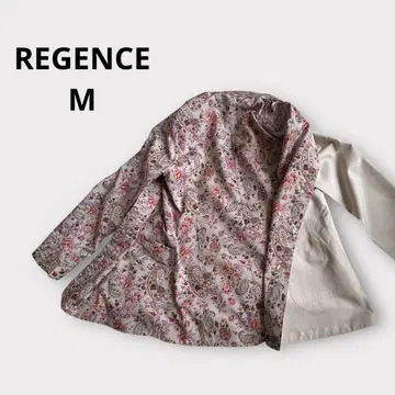 [ REGENCE ] 레쟝스 리버서블 코트 아이보리 꽃무늬 M사이즈