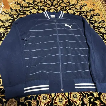 PUMA 네이비 스트라이프 트랙 자켓 ATP