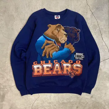 90's USA제 빈티지 CHICAGO BEARS 맨투맨 M 네이비