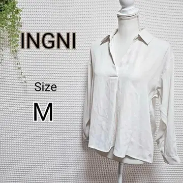 INGNI 화이트 긴팔 셔츠 M 사이즈