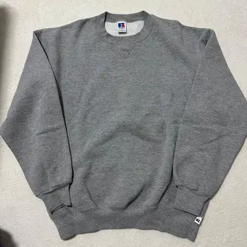 [ 레어 ] 러셀 90s USA RUSSELL 무지 맨투맨 그레이 XL