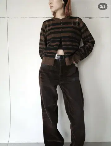 PERVERZE Knit Cardigan Brown