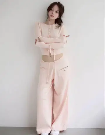 andmary Candice pants set up pink
