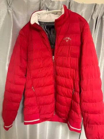 여성용 골프 자켓 레드 퀼팅