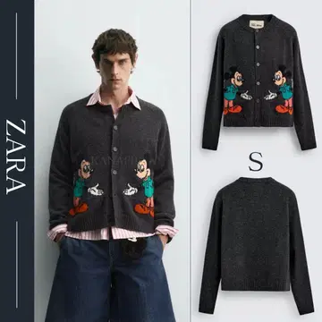 ZARA x Disney 미키마우스 울 가디건 S