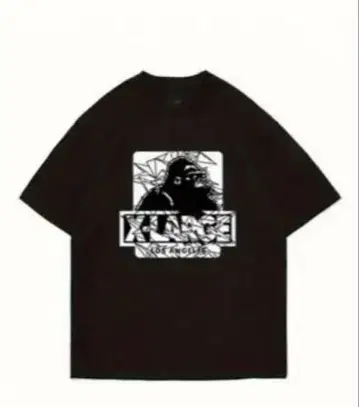 X-LARGE 블랙 T셔츠 최저가 미사용 새상품