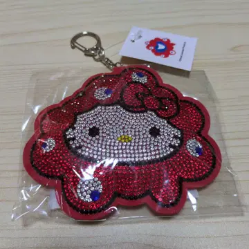 만박 키티 키라키라 가죽 키링