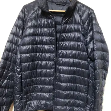 유니클로 다운 XL 네이비 컬러