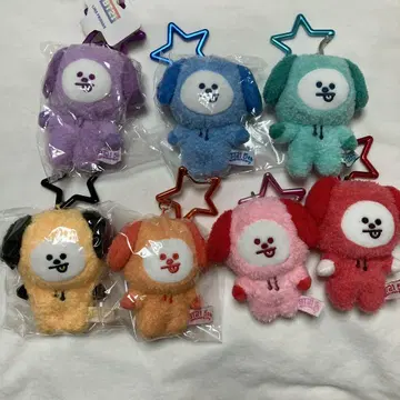 BT21 CHIMMY 5주년 레인보우 컬러 마스코트 7개 세트 치미