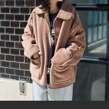 FREAK'S STORE 카라 부착 리버서블 코듀로이 보아 자켓