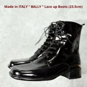 [ 미사용품 ] 이탈리아제 BALLY 발리 유리 가죽 레이스업 부츠