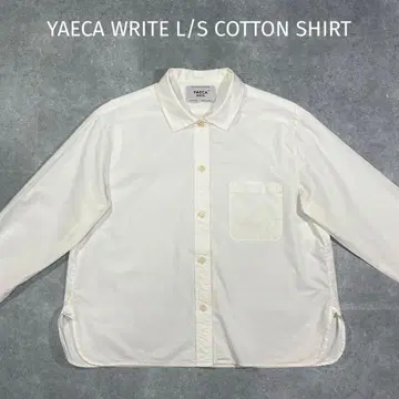 YAECA 야에카 라이트 단장 와이드 핏 긴팔 셔츠 블라우스 화이트