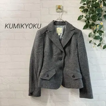 [ KUMIKYOKU ] 울 혼방 테일러드 자켓 (2) 그레이