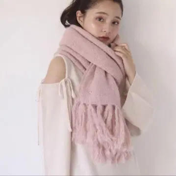 muguet love letter 머플러 핑크 하트