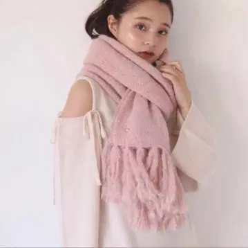 muguet love letter 머플러 핑크 하트