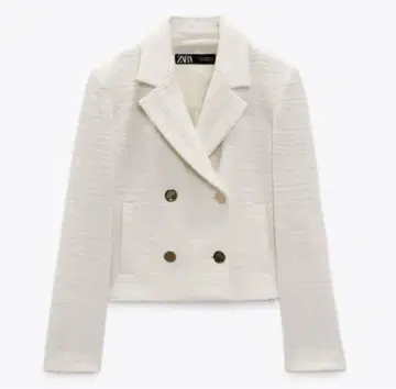 ZARA 크롭 트위드 자켓 L