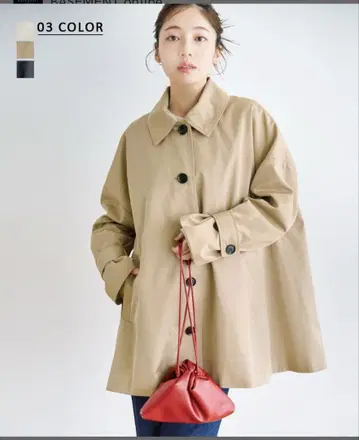 베이스먼트 온라인 HARUKA DESIGN 2wayA 라인 트렌치코트