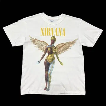 레어 00s NIRVANA IN UTERO 티셔츠 Y2K 1993