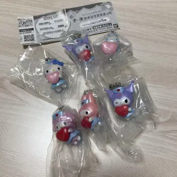 산리오 캐릭터즈 간호사 스윙 마스코트 6개 세트 컴프 세트