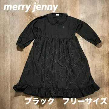 [미사용 새상품] merry jenny 꽃무늬 자카드 프릴 원피스