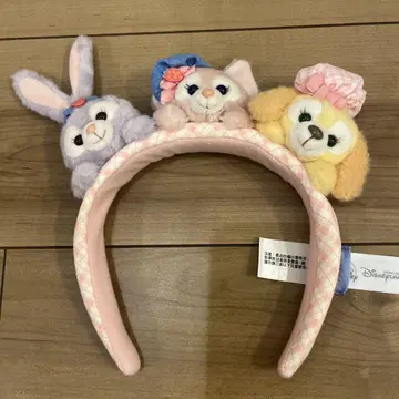 홍콩 디즈니랜드 더피 프렌즈 머리띠
