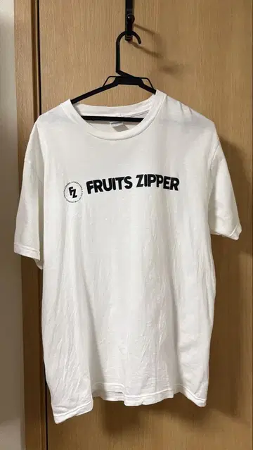 FRUITS ZIPPER 화이트 T셔츠 L사이즈