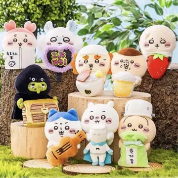 데스크탑에서 지켜보는 봉제 인형 치이카와 랜드 전종 세트 미개봉 새상품