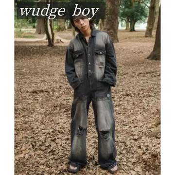 wudge boy 데님 점프 수트 데님 점프 수트 작업복