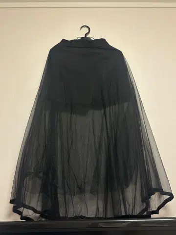 [ SNIDEL ] 플레어 스커트 블랙 T