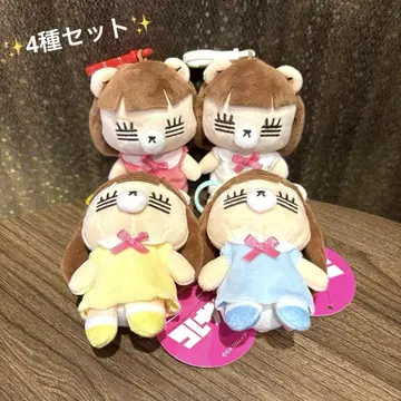 코레사와레코짱 마스코트 봉제 인형 4종 세트