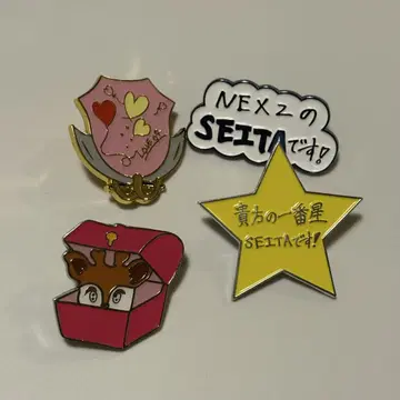 nexz 세이타 핀 배지 세트