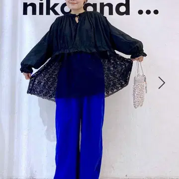 코튼 처치 드레스 튜닉 블랙 니코앤드