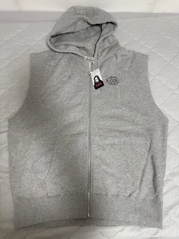 X-GIRL WORLD LOGO ZIP UP SWEAT VEST