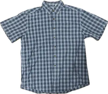 90s L.L.Bean 반팔 체크 셔츠