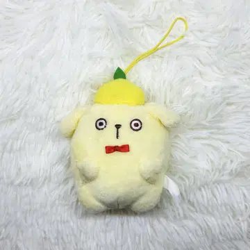 레어 새상품급 폼폼푸딩 레몬 후르츠 모자 마스코트